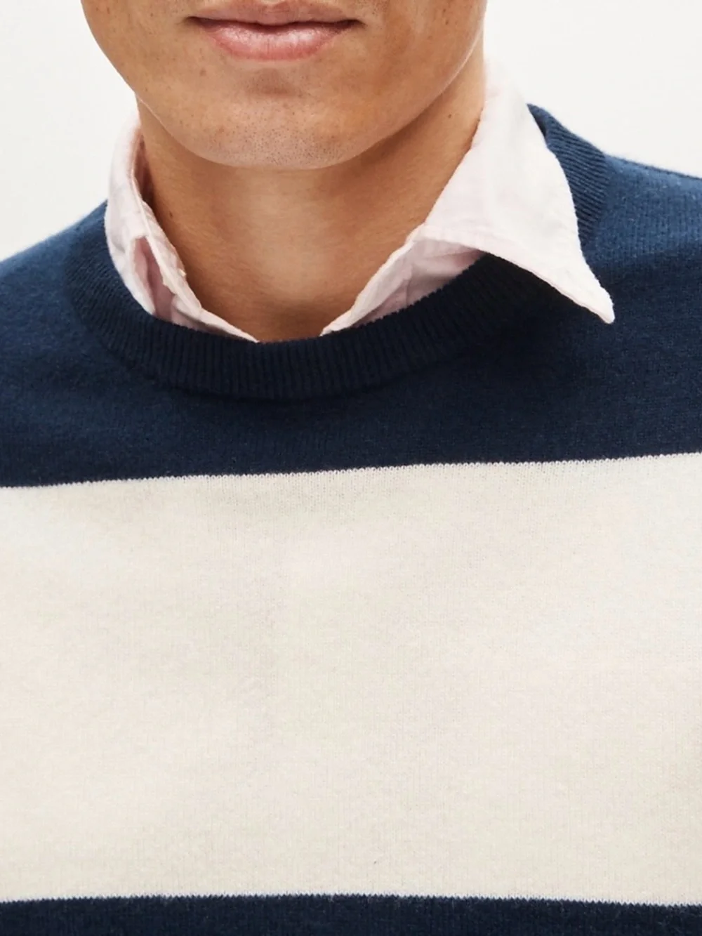 J.Crew Cashmere Crewneck Sweater in Rugby Stripe